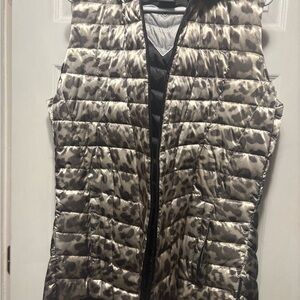 Women's Leopard Print Down Feather Puffer Vest
